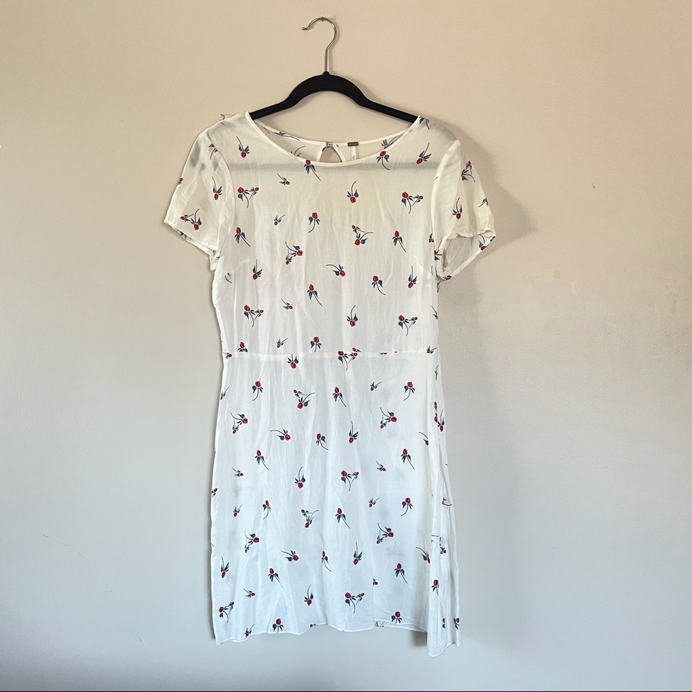 Free People White Floral Dress